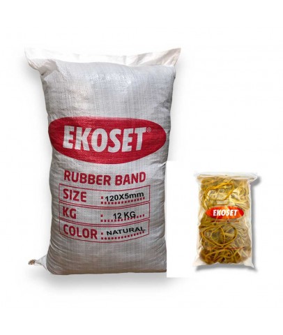 12 cm Kalın Paket Lastiği 120x5mm 12 Kg