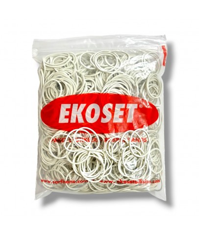 500 Adet Beyaz Küçük Paket Lastiği 40mm