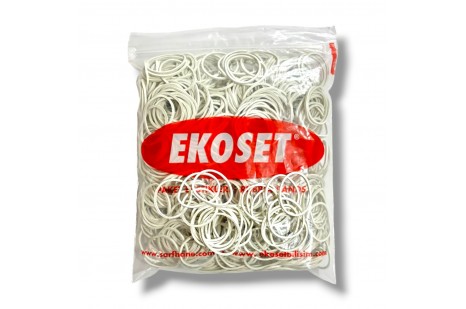 500 Adet Beyaz Küçük Paket Lastiği 40mm