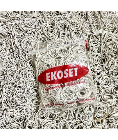 500 Adet Beyaz Küçük Paket Lastiği 40mm