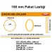 100mm Kauçuk Paket Ambalaj Lastiği 1000 Adet