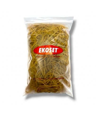Ekoset 120x3mm Geniş Kauçuk Paket Ambalaj Kasa Lastiği 1Kg
