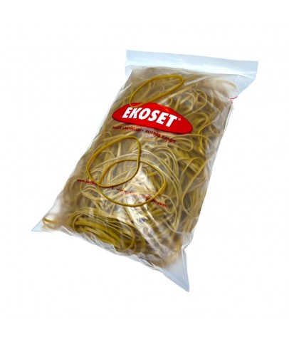 Ekoset 120x3mm Geniş Kauçuk Paket Ambalaj Kasa Lastiği 1Kg