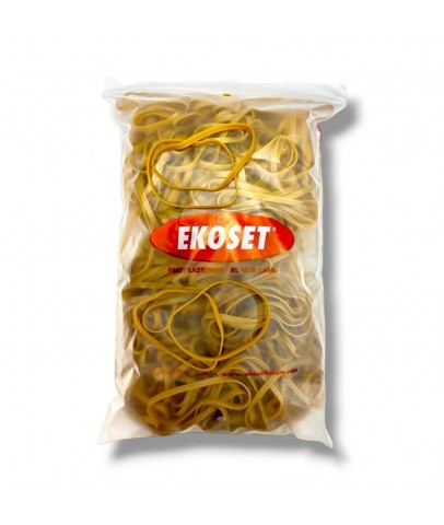 Ekoset 120x5mm Geniş Kauçuk Paket Ambalaj Kasa Lastiği 1Kg