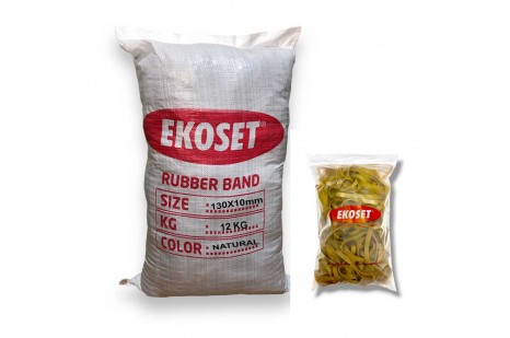 130mmx10mm Extra Geniş Kauçuk Paket Ambalaj Lastiği 12Kg Koli (130x10)