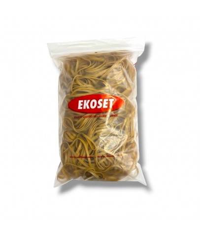 150mmx5mm Geniş Kauçuk Paket Ambalaj Kasa Lastiği 1Kg (150x5)