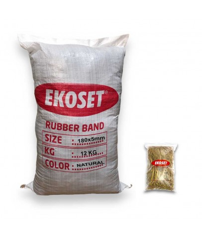 180mmx5mm Geniş Kauçuk Paket Ambalaj Lastiği 12Kg Koli (180x5)