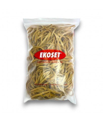 180mmx6mm Geniş Kauçuk Paket Ambalaj Kasa Lastiği 1Kg (180x6)