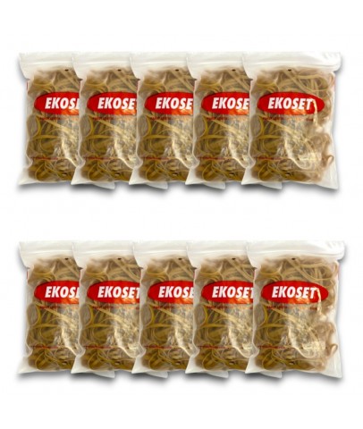220mmx5mm Geniş Kauçuk Paket Ambalaj Kasa Lastiği 1.000 Adet (220x5)