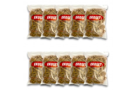 220mmx5mm Geniş Kauçuk Paket Ambalaj Kasa Lastiği 1.000 Adet (220x5)