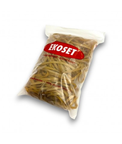 220mmx5mm Geniş Kauçuk Paket Ambalaj Kasa Lastiği 100 Adet (220x5)