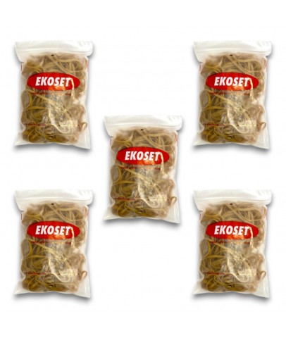 220mmx5mm Geniş Kauçuk Paket Ambalaj Kasa Lastiği 500 Adet (220x5)