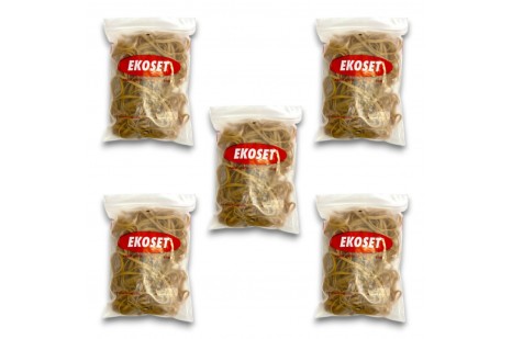 220mmx5mm Geniş Kauçuk Paket Ambalaj Kasa Lastiği 500 Adet (220x5)