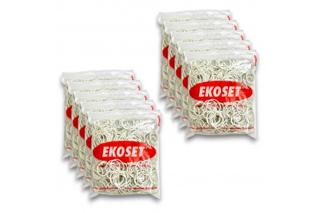 40mm Beyaz Kauçuk Paket Ambalaj Lastiği 10.000 Adet