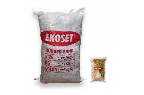 50mmx5mm Geniş Kauçuk Paket Ambalaj Lastiği 12Kg Koli (50x5)