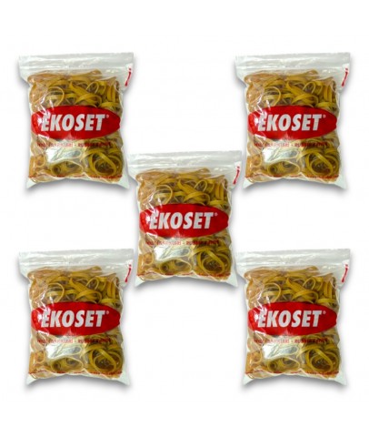 50mmx5mm Geniş Kauçuk Paket Ambalaj Lastiği 500 Adet (50x5)