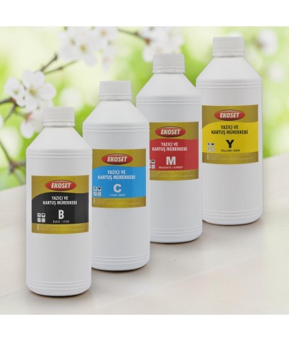 Ekoset Brother BT6000, BT5000 uyumlu mürekkep 4 renk 1 Litre