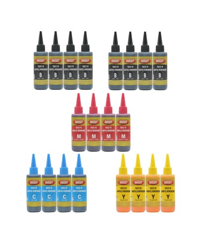 Ekoset Brother DCP-T520W DCP-T720DW Uyumlu Renkli Muadil Mürekkep 100ml 20'li set