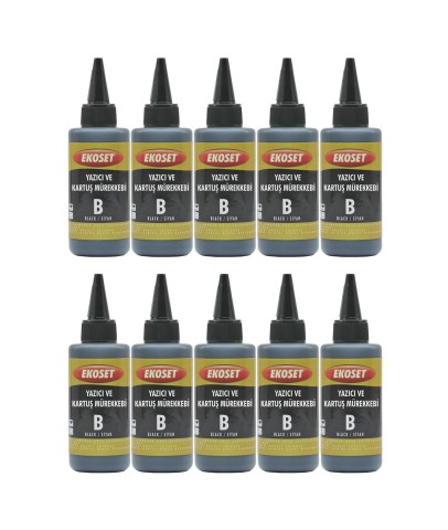 Ekoset Brother DCP-T520W DCP-T720DW Uyumlu Siyah Muadil Mürekkep 100ml 10'lu set