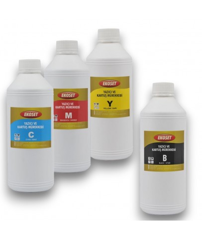 Ekoset Brother DCP T300 T310 Uyumlu Mürekkep 4 renk 4x1litre