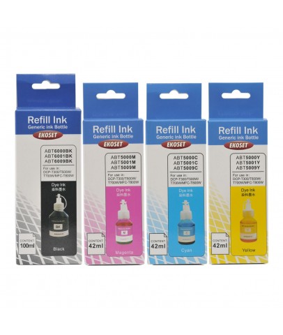 Ekoset Brother DCP-T500W uyumlu 4 renk mürekkep