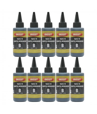 Ekoset Brother DCP-T820DW DCP-T920DW Uyumlu Siyah Muadil Mürekkep 100ml 10'lu set