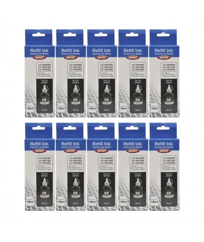 Ekoset Brother MFC T800w T810w T910w uyumlu Siyah Mürekkep 100ml 10 adet