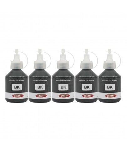 Ekoset Brother MFC T800w T810w T910w uyumlu Siyah Mürekkep 100ml 5 adet