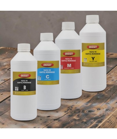 Ekoset Brother MFC-T810W uyumlu mürekkep 4 renk 1 Litre