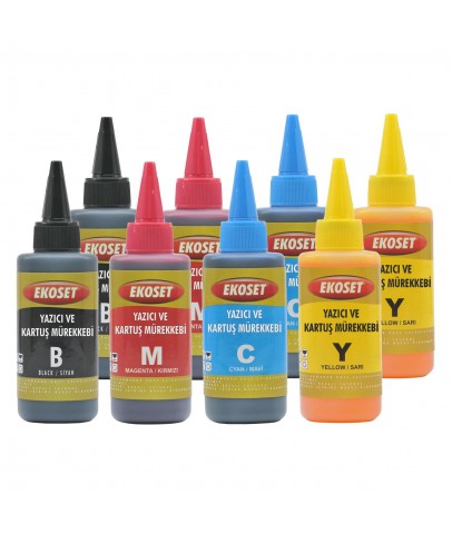 Ekoset Brother MFC-T810W uyumlu mürekkep 4 renk 200 ml