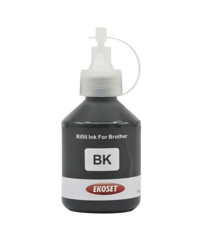 Ekoset Brother Tanklı yazıcılar için uyumlu Siyah mürekkep 100 ml