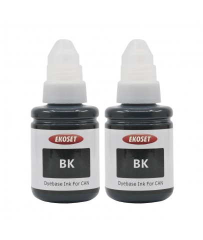 Ekoset Canon G1400 G2400 G3400 G4400 uyumlu Siyah mürekkep 2x135ml