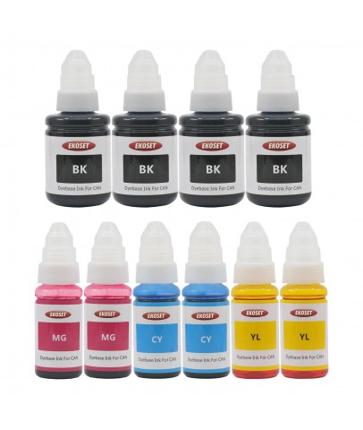 Ekoset Canon G3400 G3410 G3411 G3415 uyumlu Renkli Mürekkep 10 adet