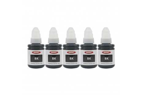 Ekoset Canon G4400 G4410 G4411 uyumlu Siyah Mürekkep 135ml 5'li set