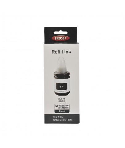 Ekoset Canon Pixma G3410 uyumlu Siyah mürekkep 135 ml