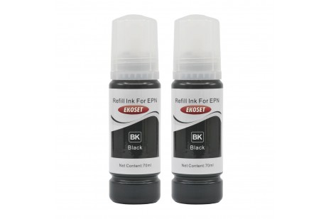 Ekoset Epson 103 EcoTank L3210 L3211 Uyumlu Siyah Muadil Mürekkep 2'li set 70ml