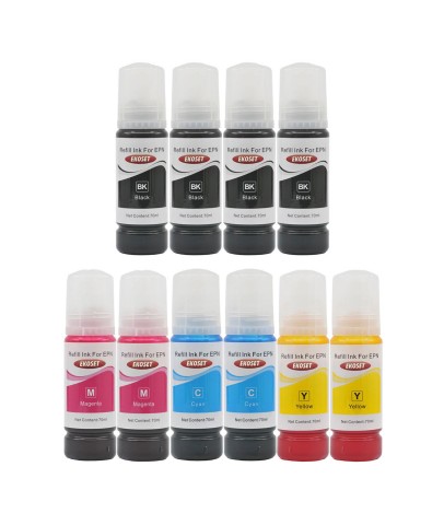 Ekoset Epson 103 L1210 L1250 L3210 L3211 Uyumlu Muadil Mürekkep 70ml 10 adet
