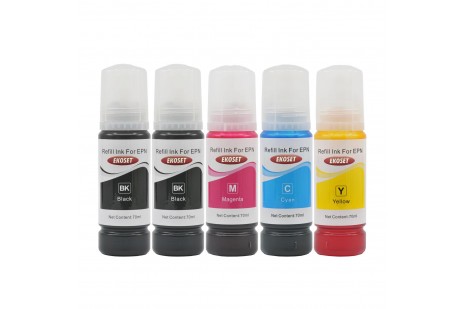 Ekoset Epson 103 L1210 L1250 L3210 L3211 Uyumlu Muadil Mürekkep 70ml 5 adet