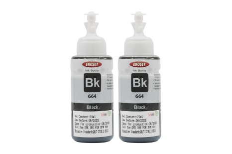 Ekoset Epson EcoTank L3060 Siyah Muadil Mürekkep 2 adet 70 ml