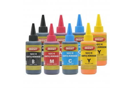 Ekoset Epson L386 Uyumlu Muadil Mürekkep 4x200ml 4 renk