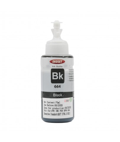 Ekoset Epson L455 Uyumlu Siyah Muadil Mürekkep 70 ml
