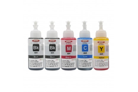 Ekoset Epson L486 L455 L550 L565 Renkli Muadil Mürekkep 5'li set 70ml