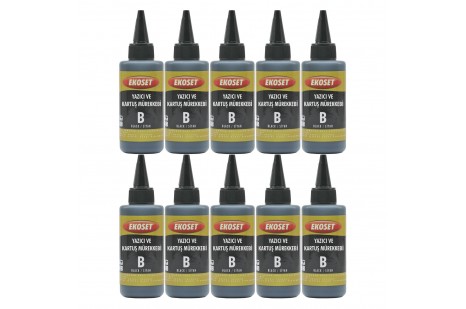 Ekoset Epson M2170 M2140 M3140 M3170 M3180 uyumlu Siyah Muadil Mürekkep 100ml 10'lu set