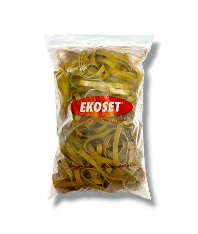 Ekoset Geniş Kauçuk Paket Ambalaj Kasa Lastiği 130x10mm 1Kg