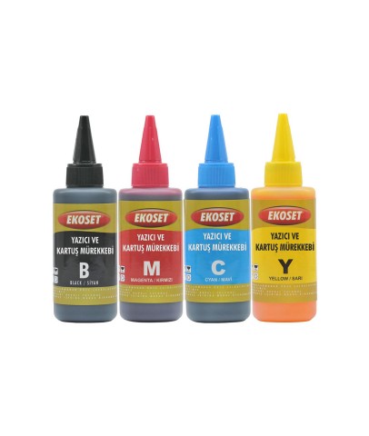 Ekoset hp 655 Uyumlu 4 Renk Mürekkep 4x100 ml