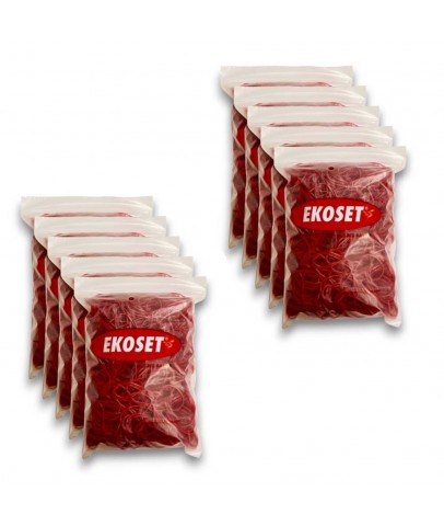 70mm Kırmızı Kauçuk Paket Ambalaj Lastiği 10.000 Adet