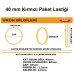 40mm Kırmızı Kauçuk Paket Lastiği 1.000 Adet