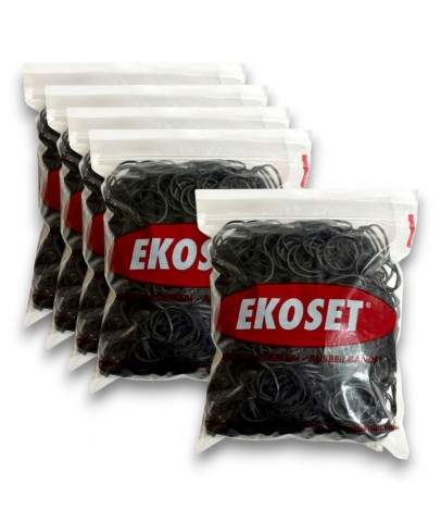 40mm Siyah Kauçuk Paket Ambalaj Toka Para Lastiği 5.000 Adet