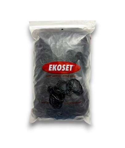 Ekoset Siyah Paket Ambalaj Para Lastiği 70mm 1Kg