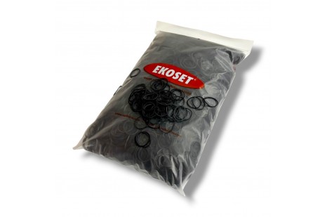 Ekoset Siyah Paket Ambalaj Toka Lastiği 40mm 1Kg